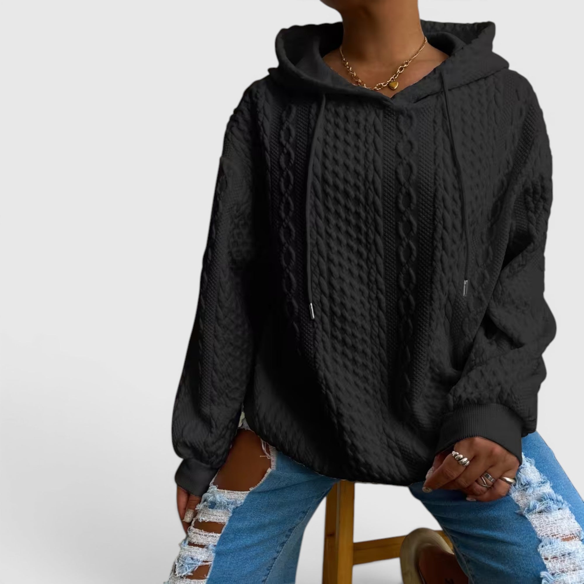 Willow | Women's Plus Size Long Sleeve Hoodie Relaxed Fit Sweatshirt