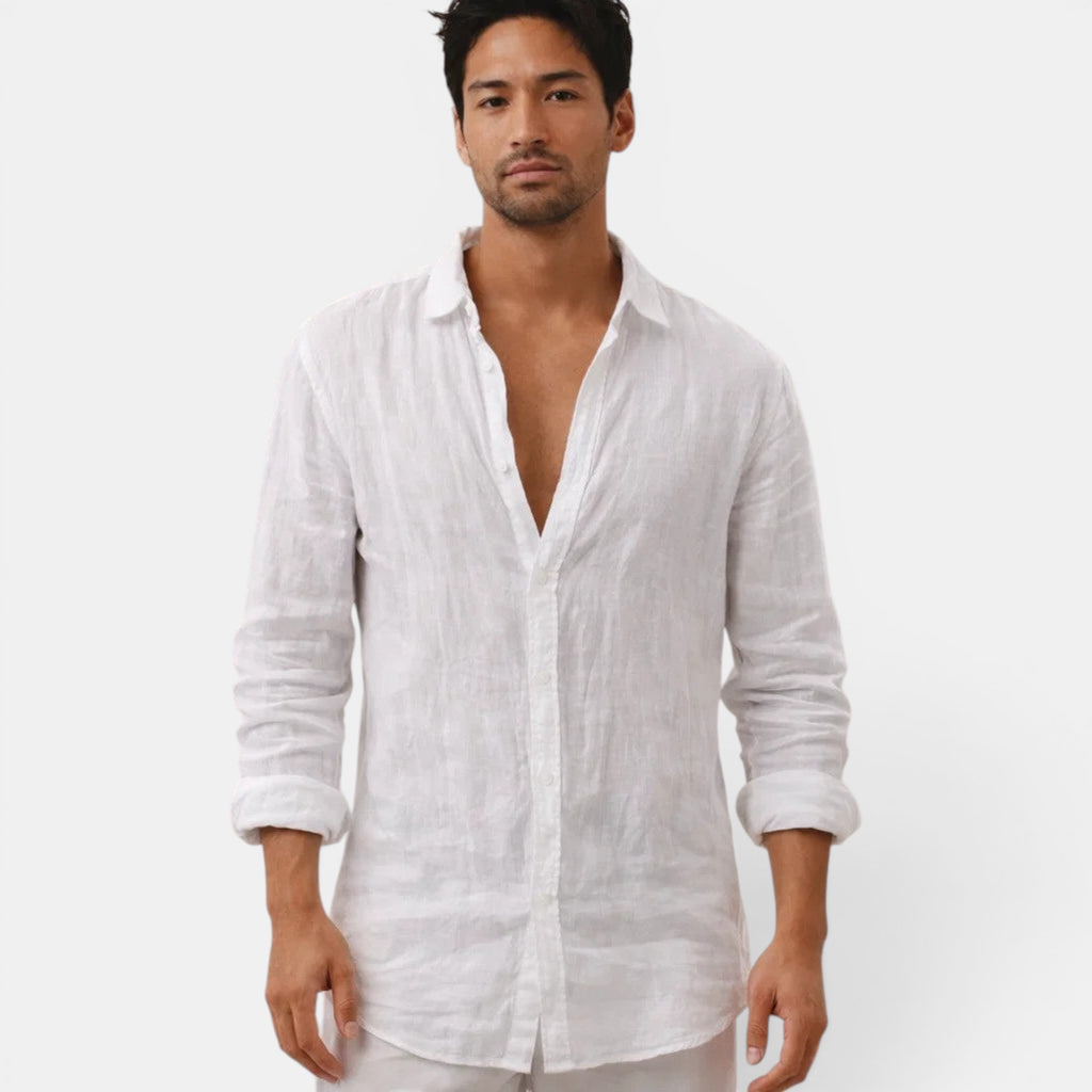 Ellmont London | Men's Breathable Old Money Linen Casual Shirt For Summer