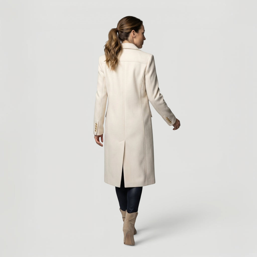 Ellmont London | Women’s Minimalist Double-Breasted Jacket Everyday Wear