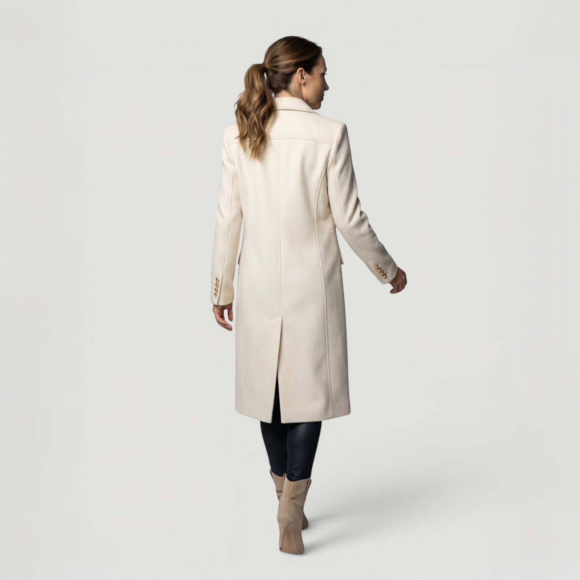 Ellmont London | Women’s Minimalist Double-Breasted Jacket Everyday Wear