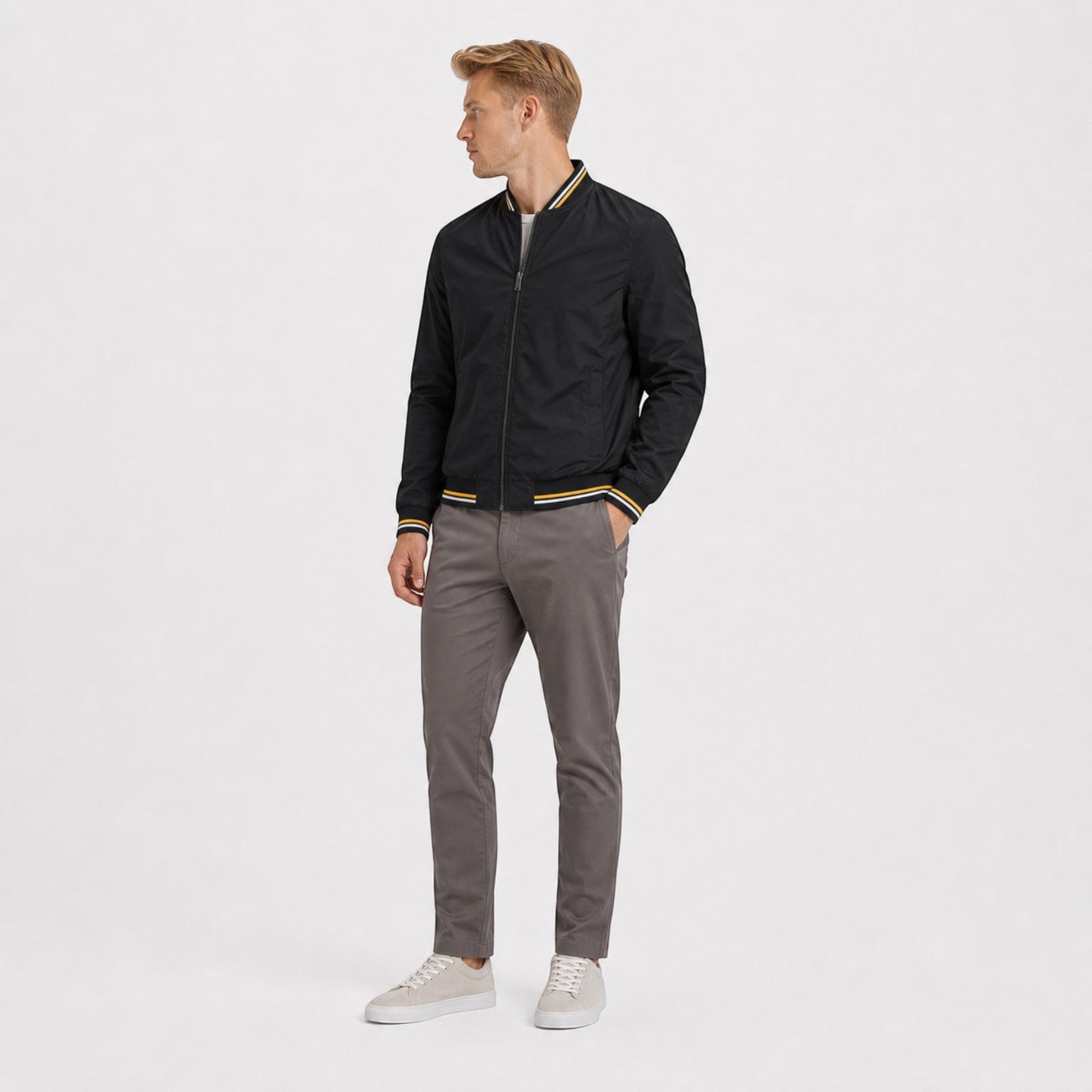 Ellmont London | Bomber Jacket Men's Regular Fit Spring Fall Jacket