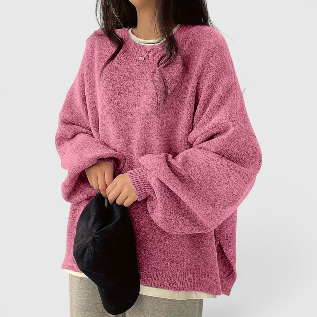 Iris | Women's Crewneck Sweater Long Sleeve Casual Knit Fall Winter Top