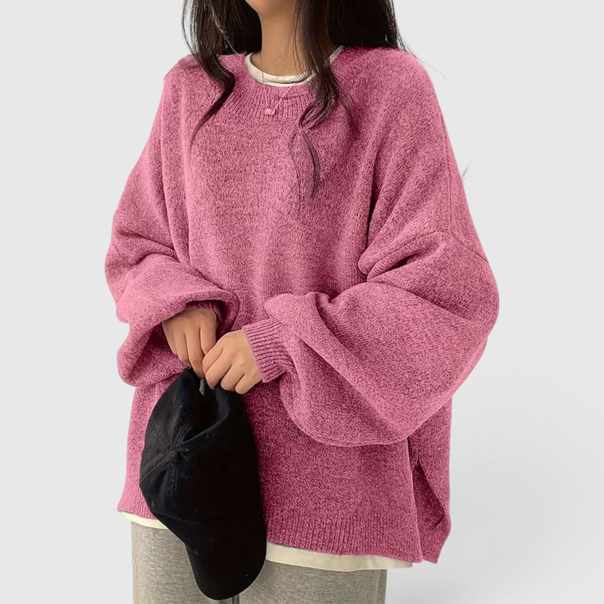 Iris | Women's Crewneck Sweater Long Sleeve Casual Knit Fall Winter Top