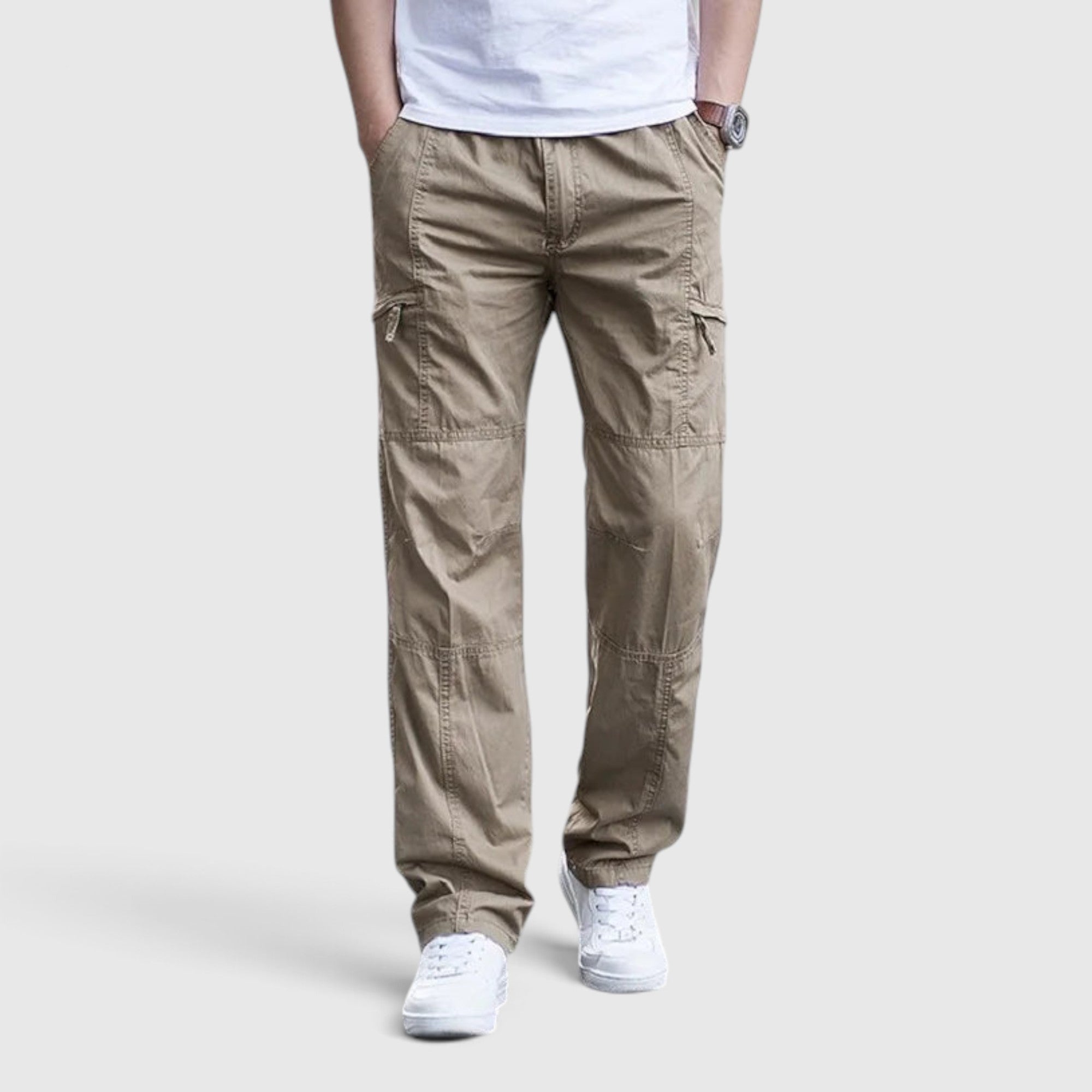 Rory | Men's Cargo Pants Breathable Cotton Utility Pants Relaxed Fit