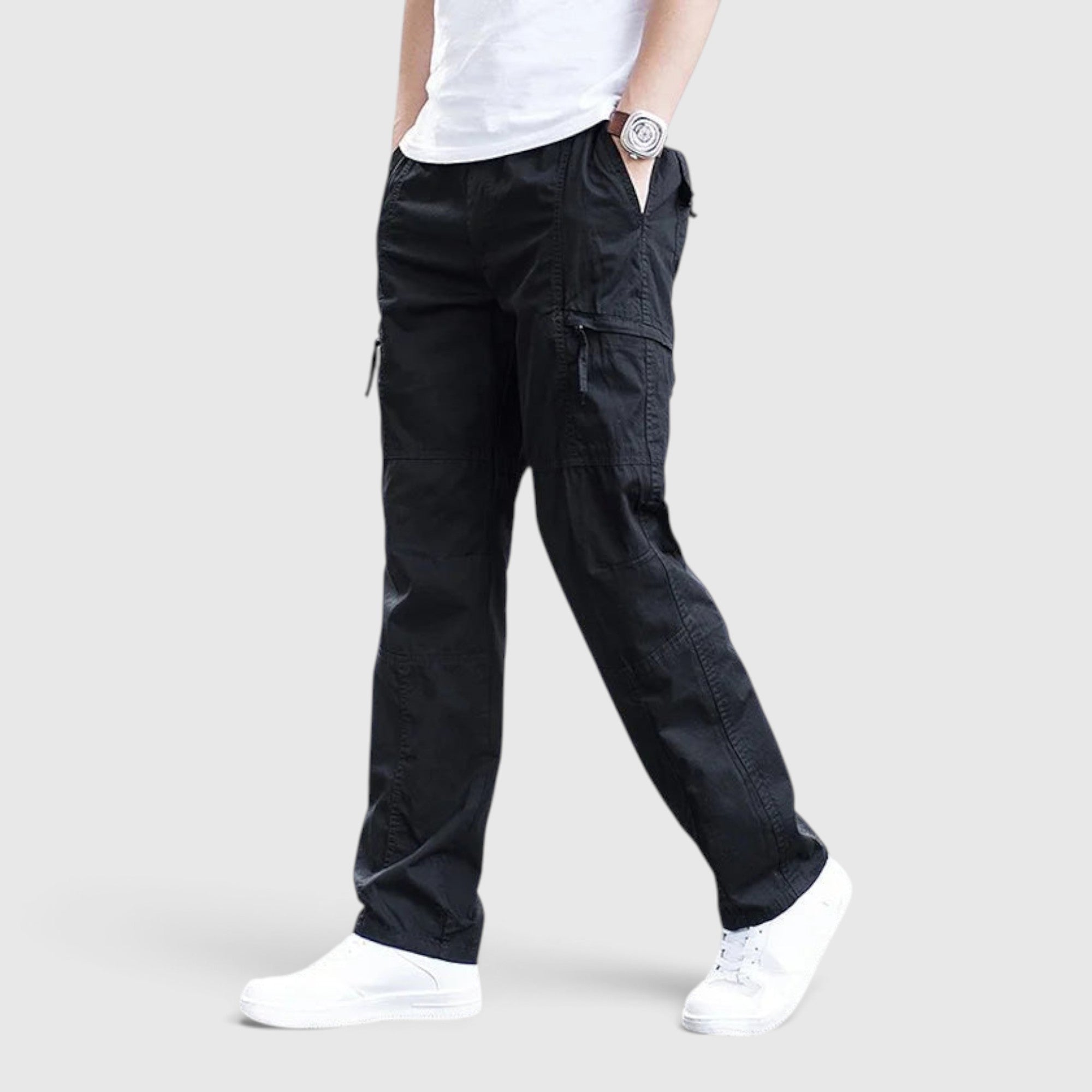 Rory | Men's Cargo Pants Breathable Cotton Utility Pants Relaxed Fit
