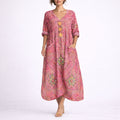Ivy | Bohemian Kaftan Dress - Red