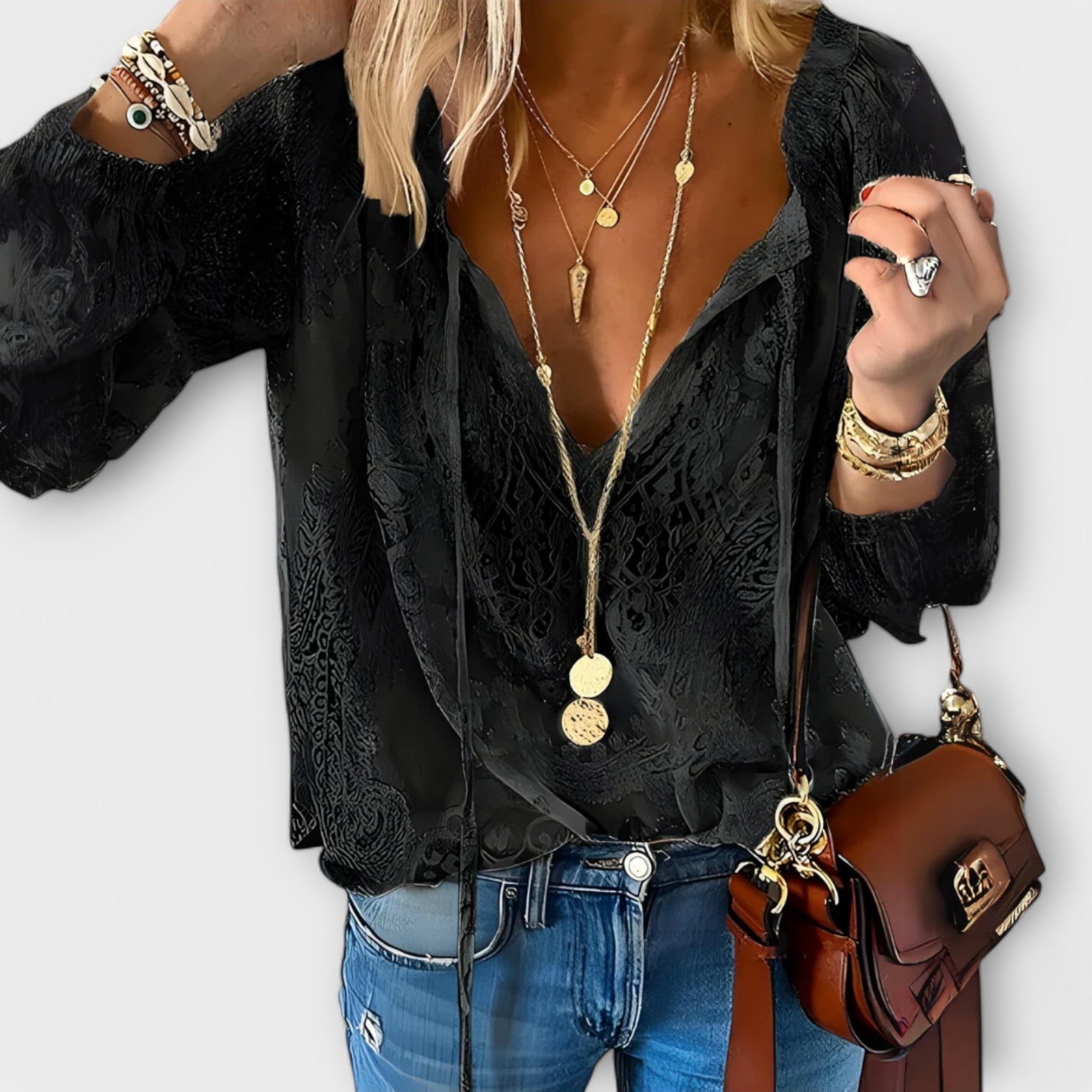 Sofia | Sophisticated Blouse - Black