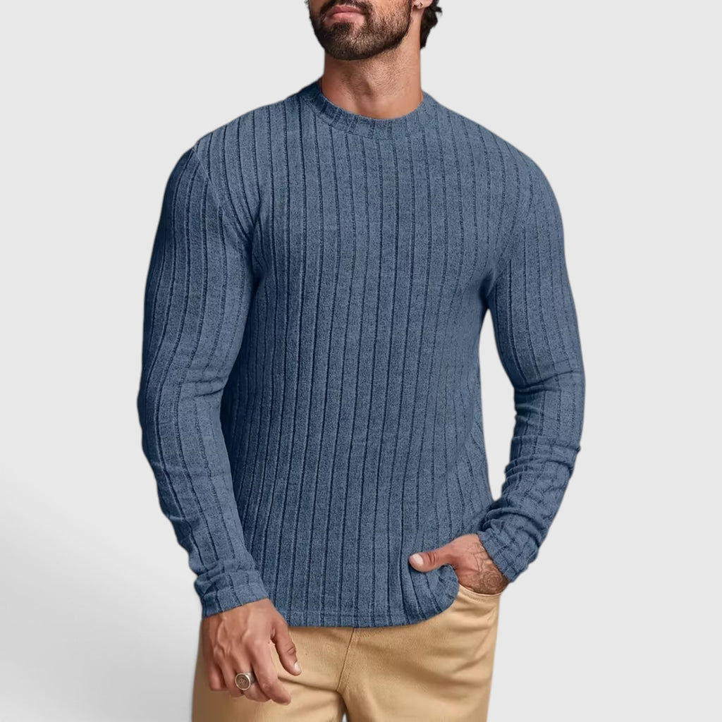 Peter | Men's Crewneck Sweater – High Stretch Knit Pullover Regular Fit