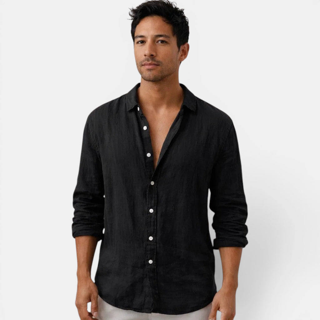 Ellmont London | Men's Breathable Old Money Linen Casual Shirt For Summer