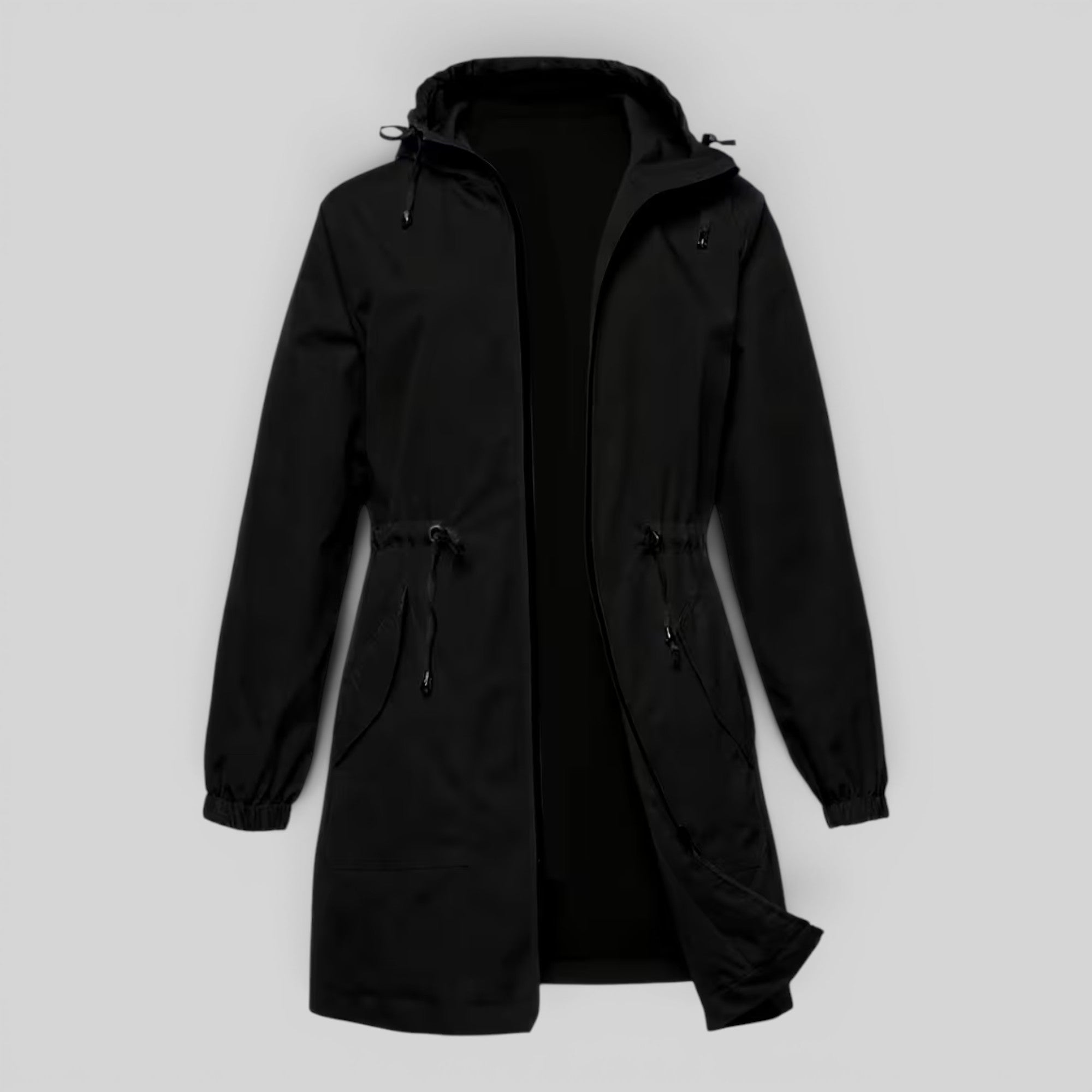 Ellmont London | Women's Waterproof Trench Coat Full Zip Outdoor Rain Jacket