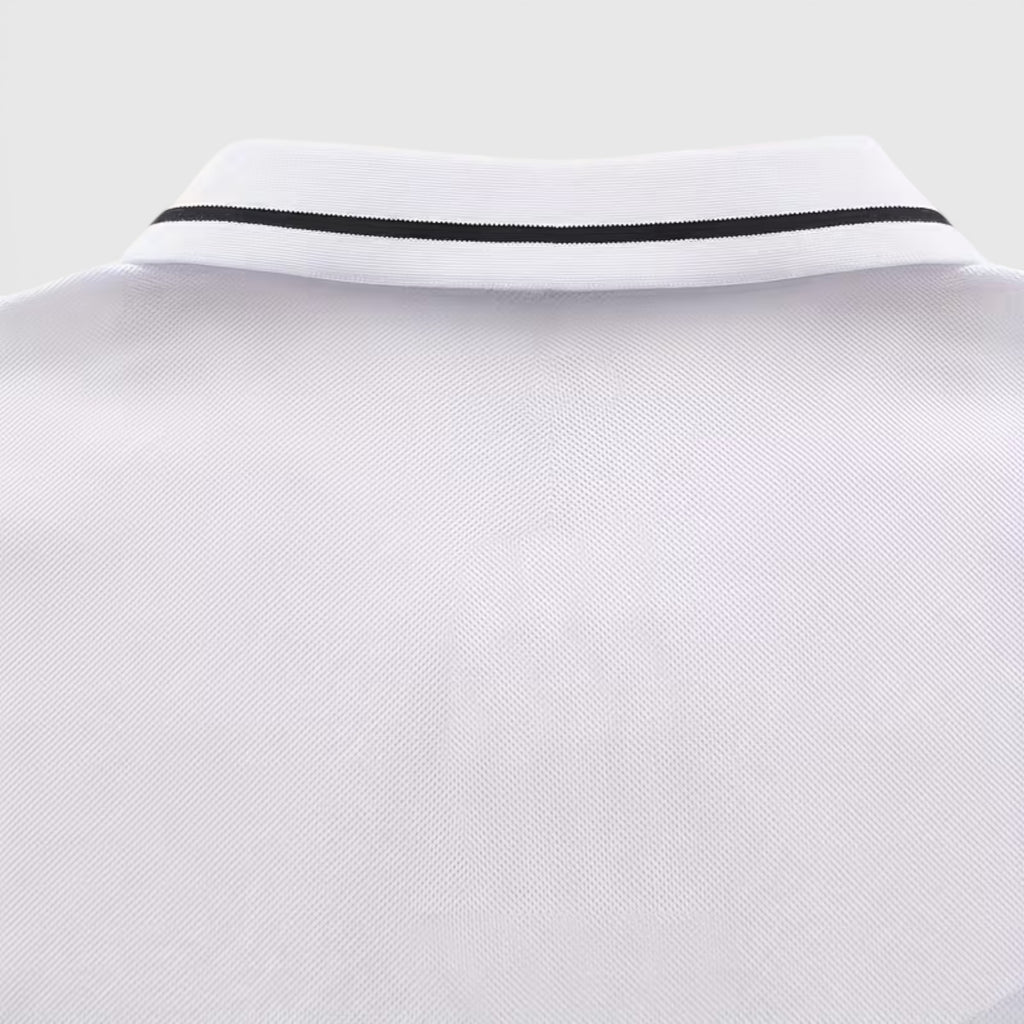 Isaac | Men's Casual Polo Shirt Long Sleeve Rib-Knit Everyday Wear