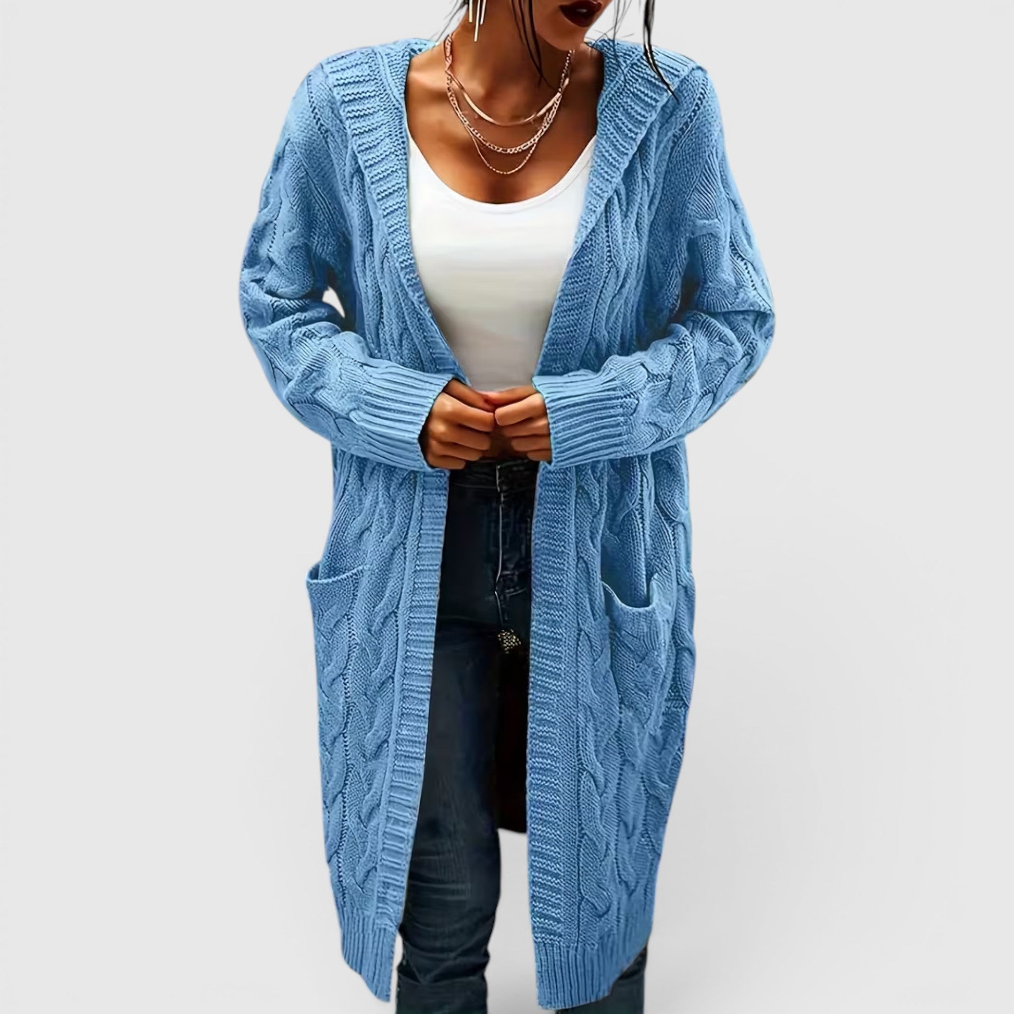 Ellmont London | Women's Breathable Casual Office Long Sweater