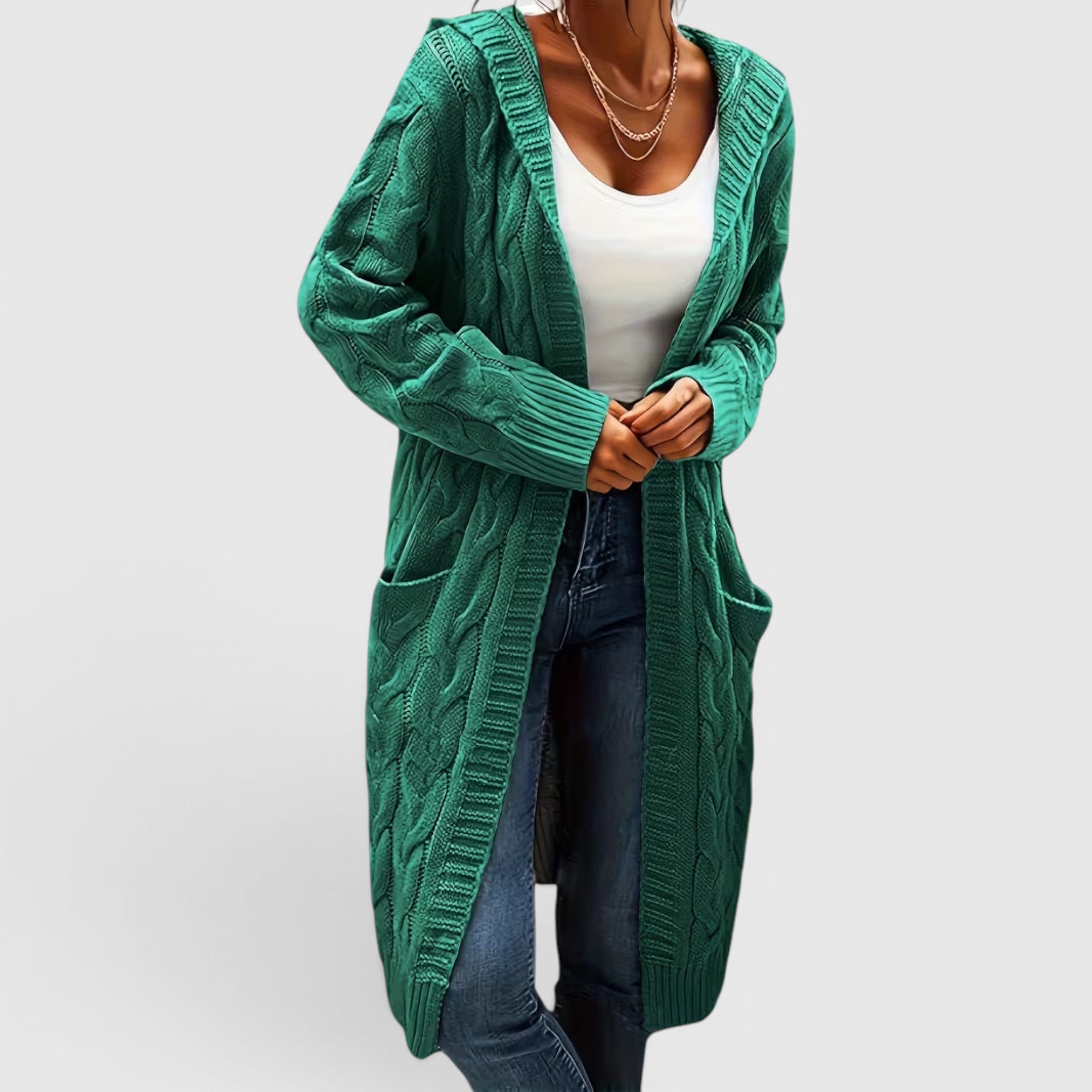 Ellmont London | Women's Breathable Casual Office Long Sweater