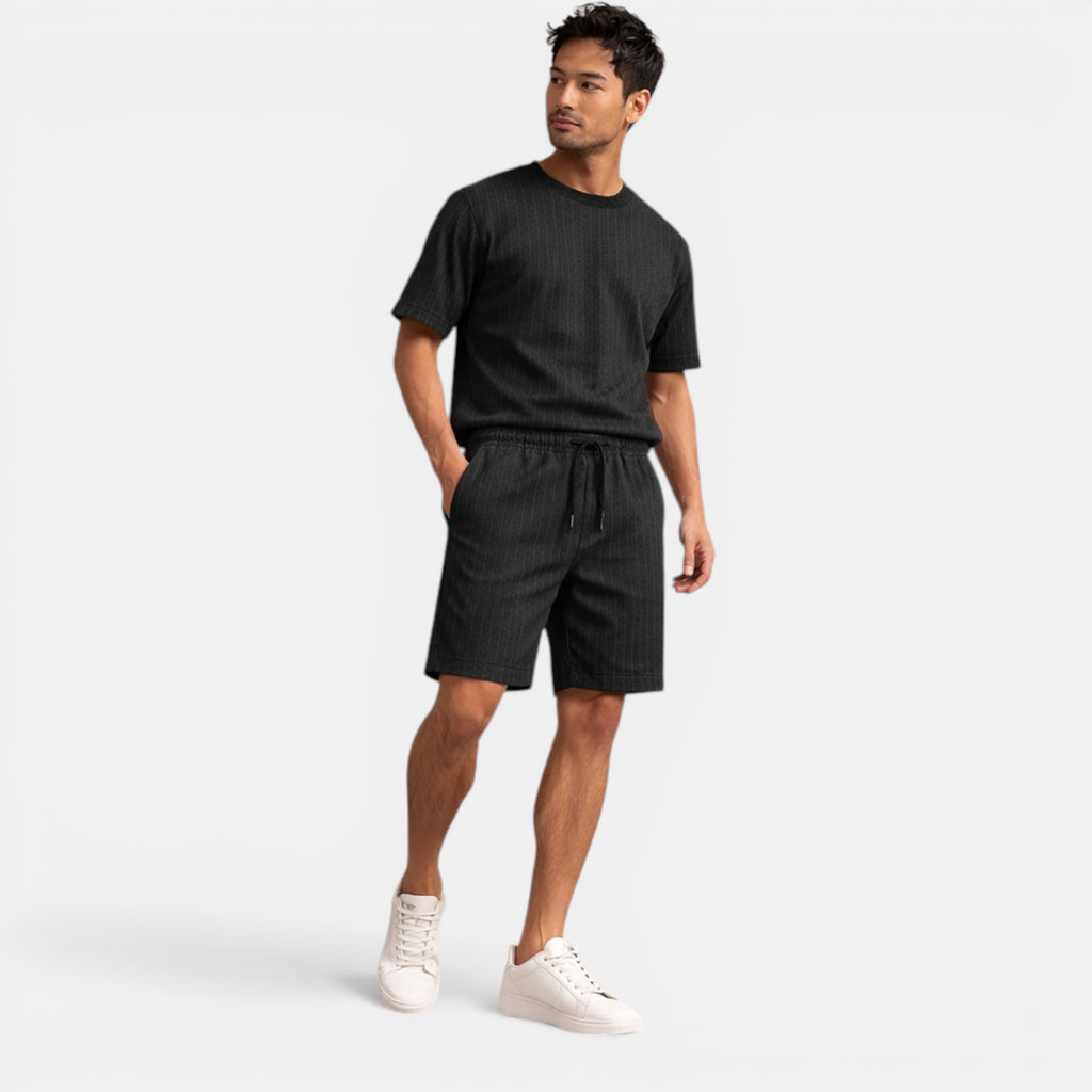 Ellmont London | Men's Breathable Casual Linen Summer Shorts Regular Fit