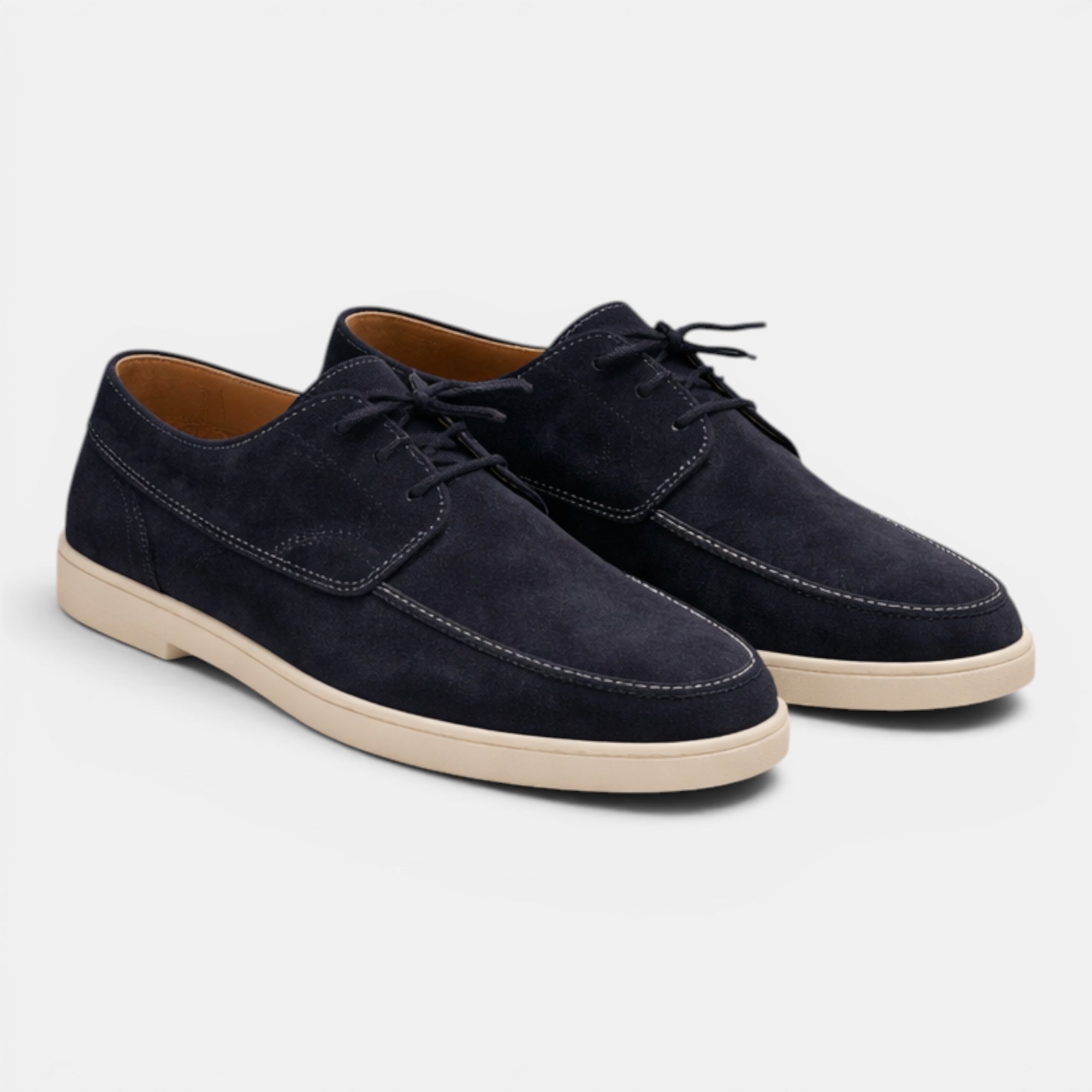 Ellmont London | Men's Leather Look Classic Lace-Up Summer Loafers
