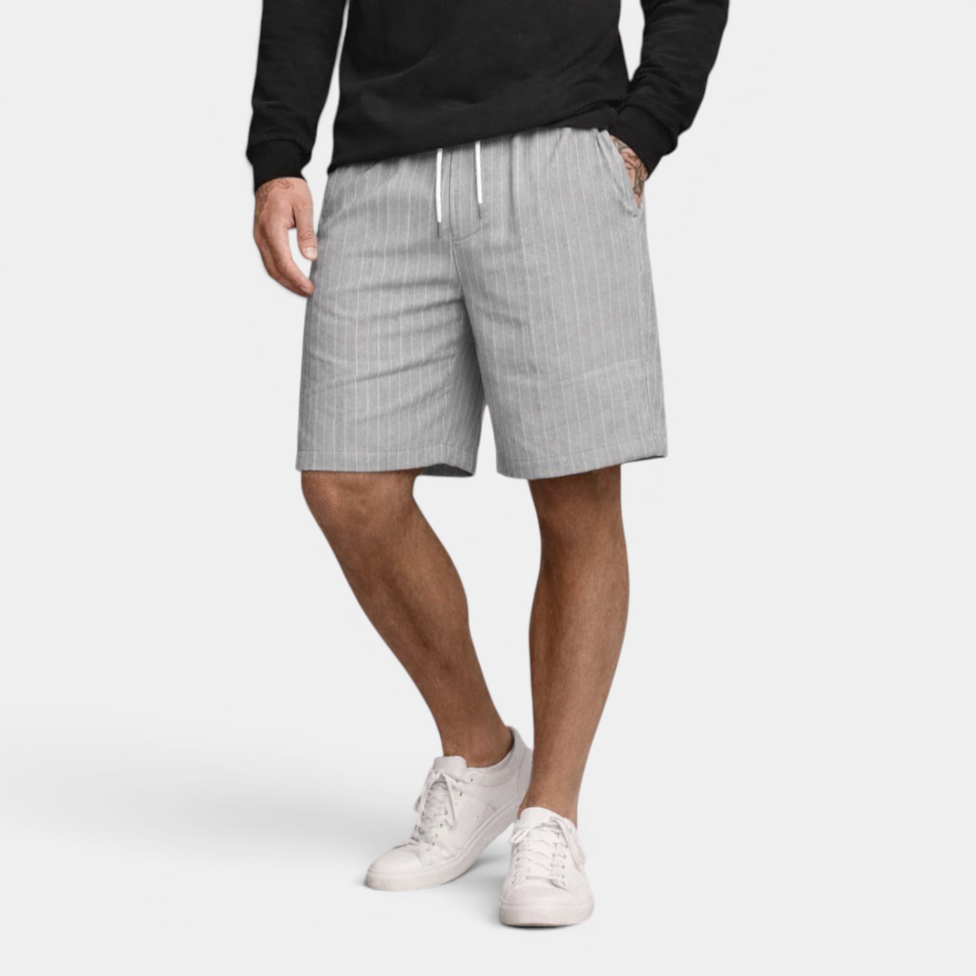 Ellmont London | Men's Breathable Casual Linen Summer Shorts Regular Fit