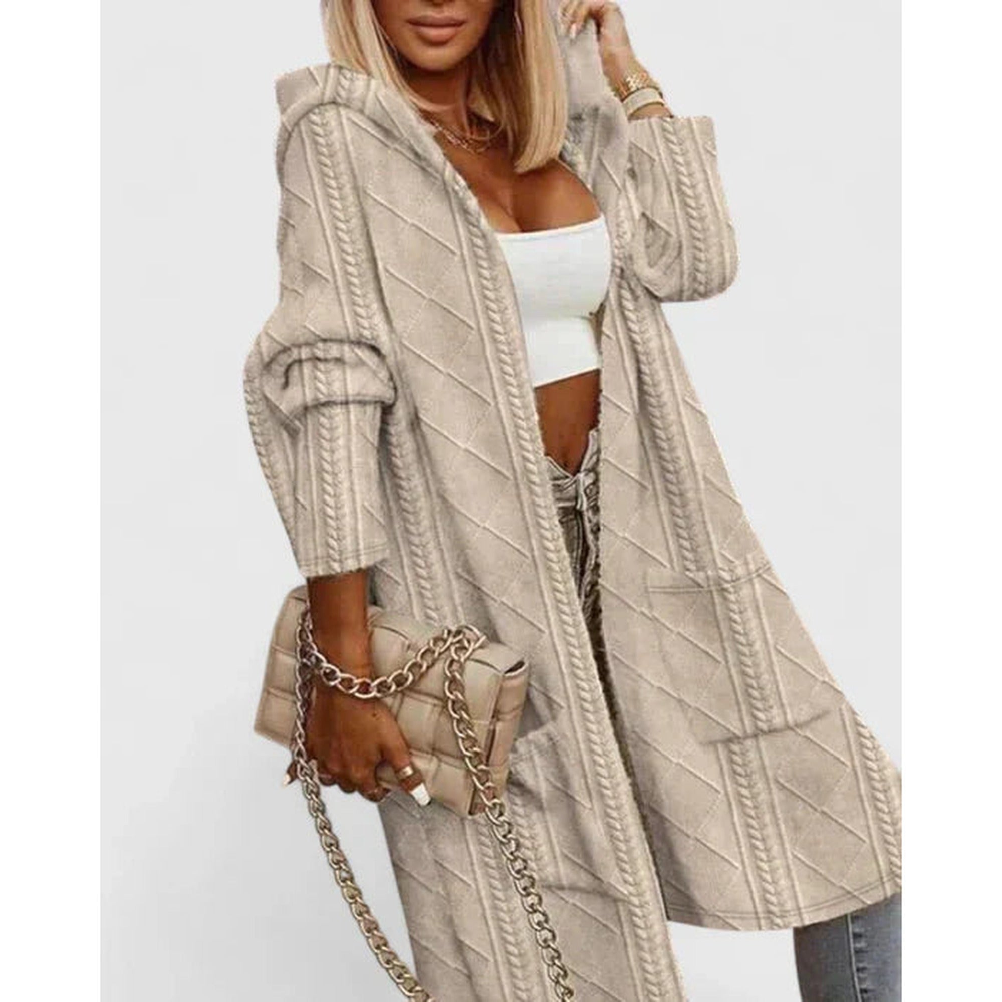 Miriam | Elegant Cardigan - Beige