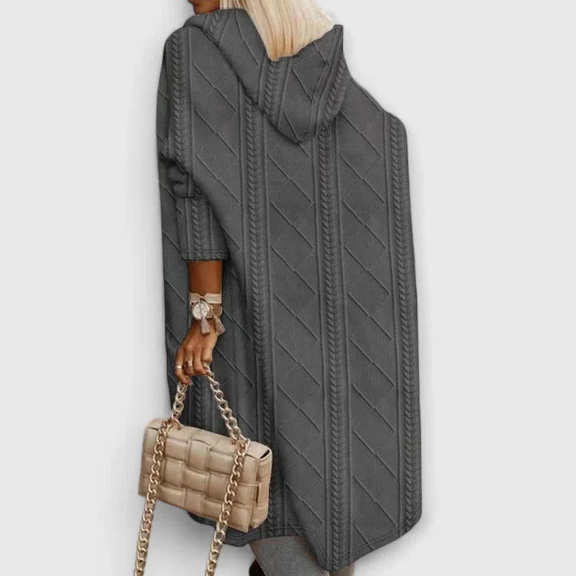 Miriam | Elegant Cardigan - Gray