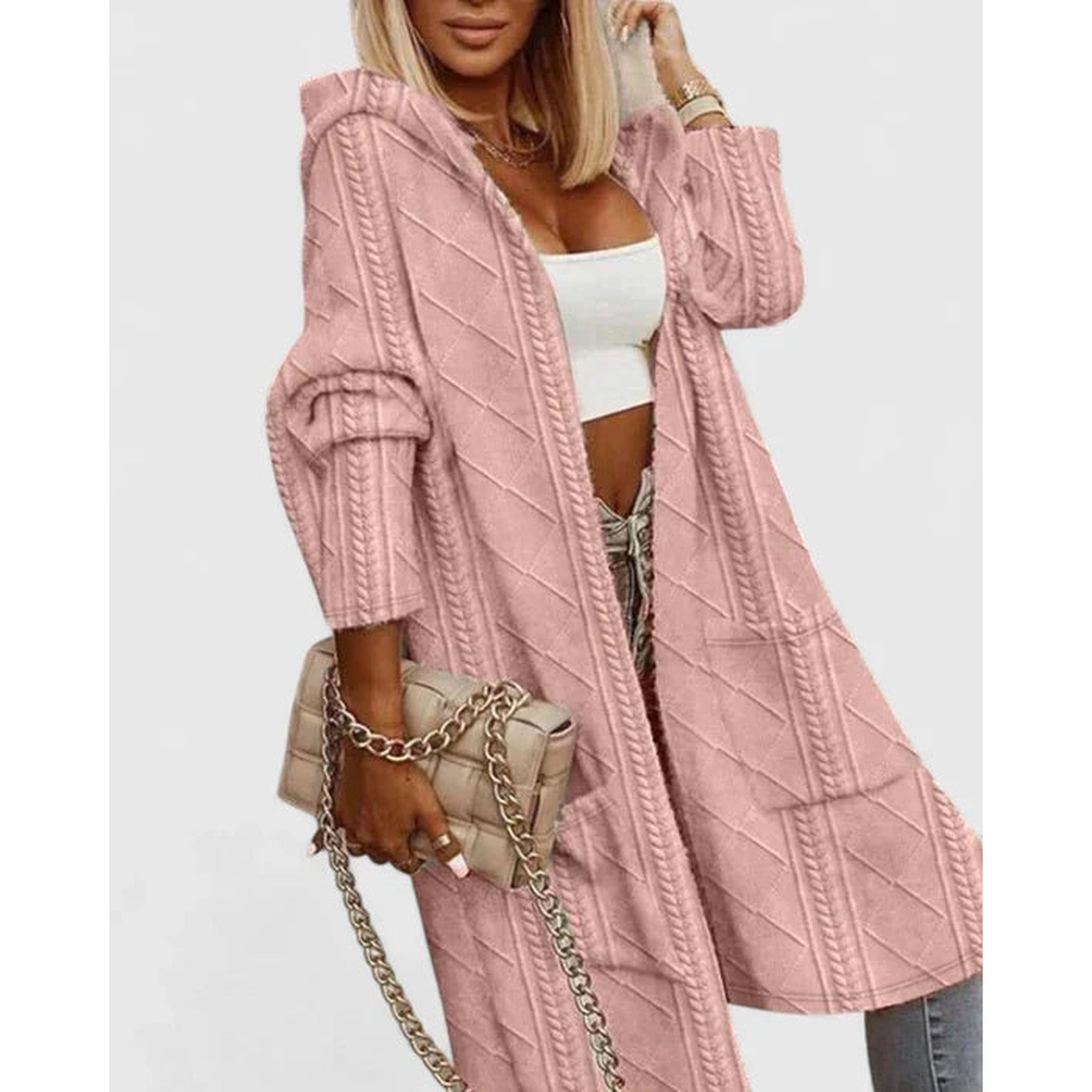 Miriam | Elegant Cardigan - Pink