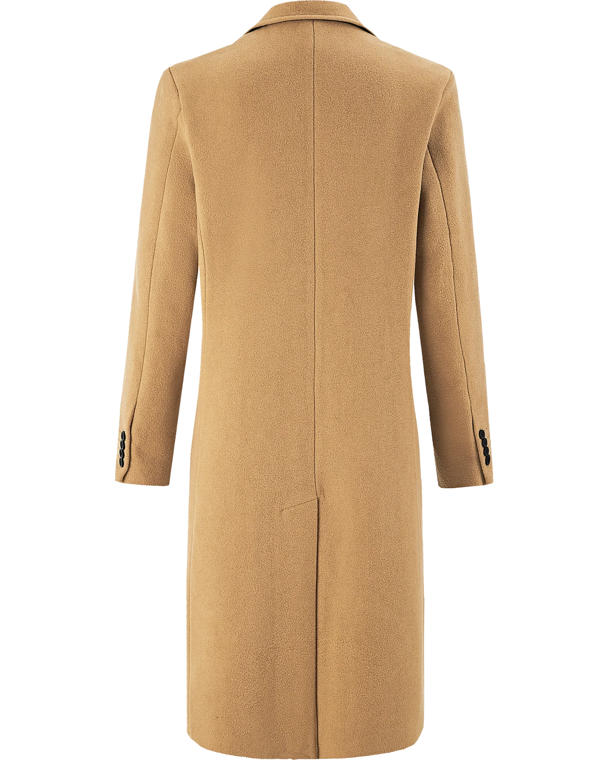 Marcus | Men's Camel Wool Cashmere Long Overcoat