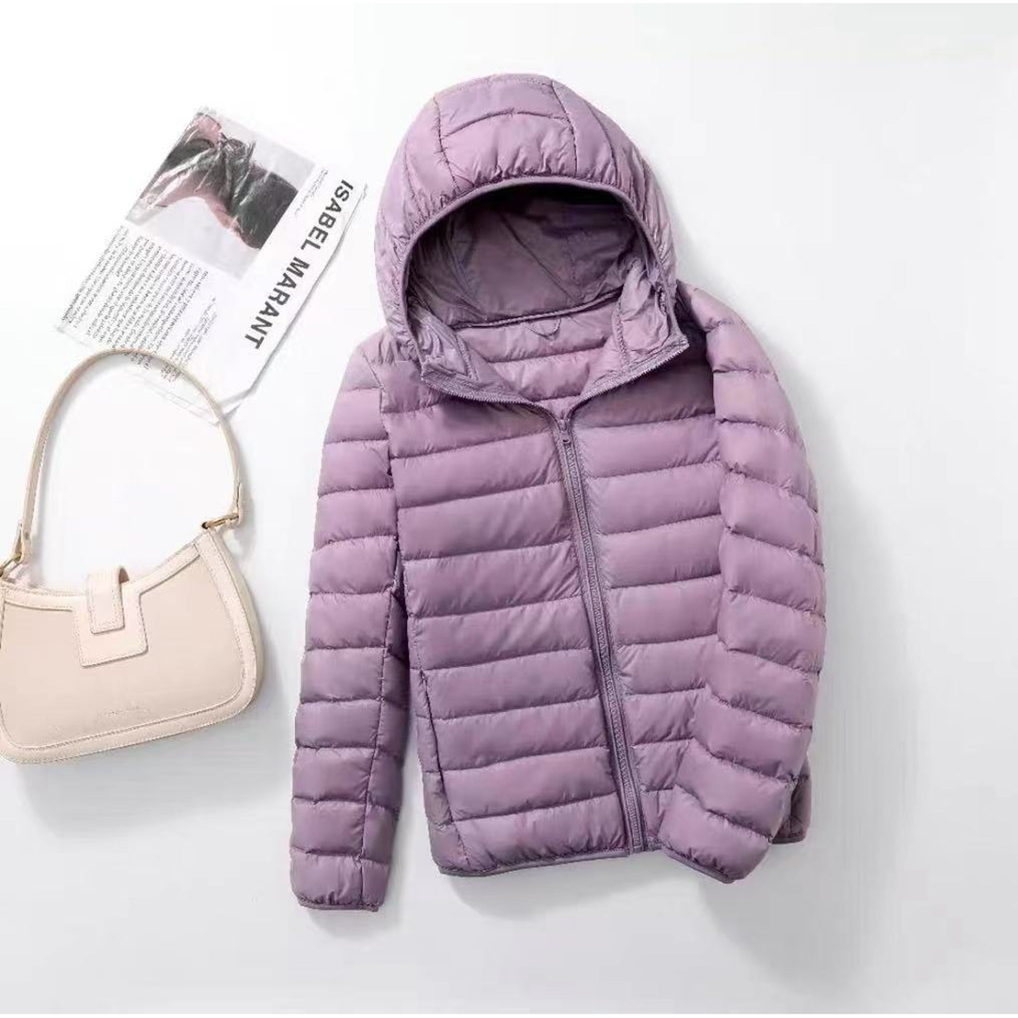 Roisin | Light Quilted Hoodie Jacket - M