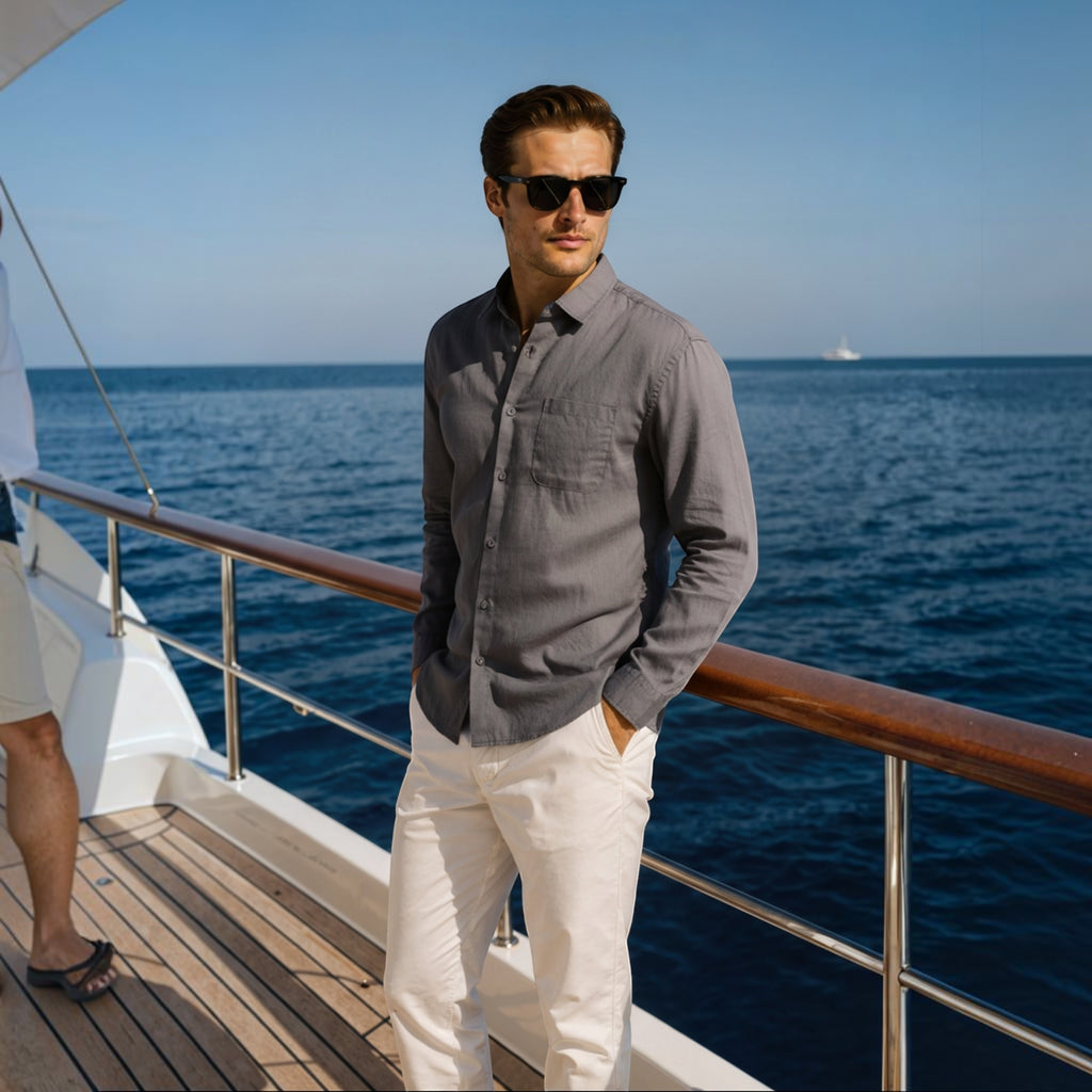 Ellmont London | Men's Breathable Linen Shirt Everyday Comfort