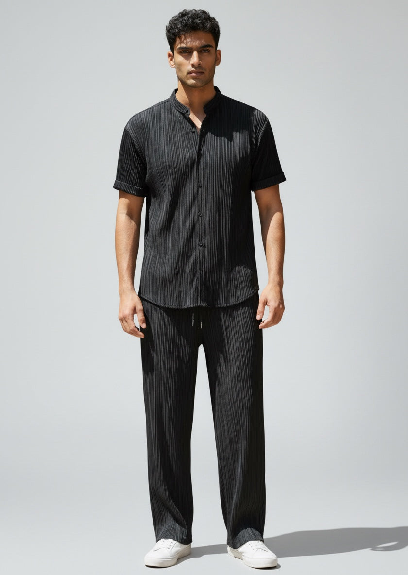 Ellmont London | Men’s Summer 2 Piece Set Casual Shirt and Drawstring Pants