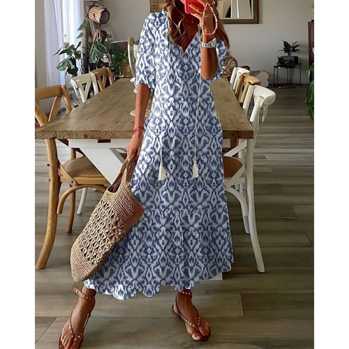 Ariana | Boho Magic Covering Dress - Blue (Almost sold out)