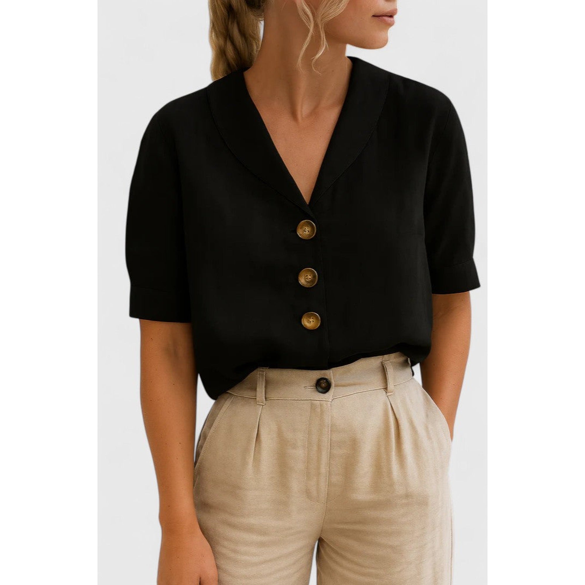 Felicity | Sophisticated Blouse - Black