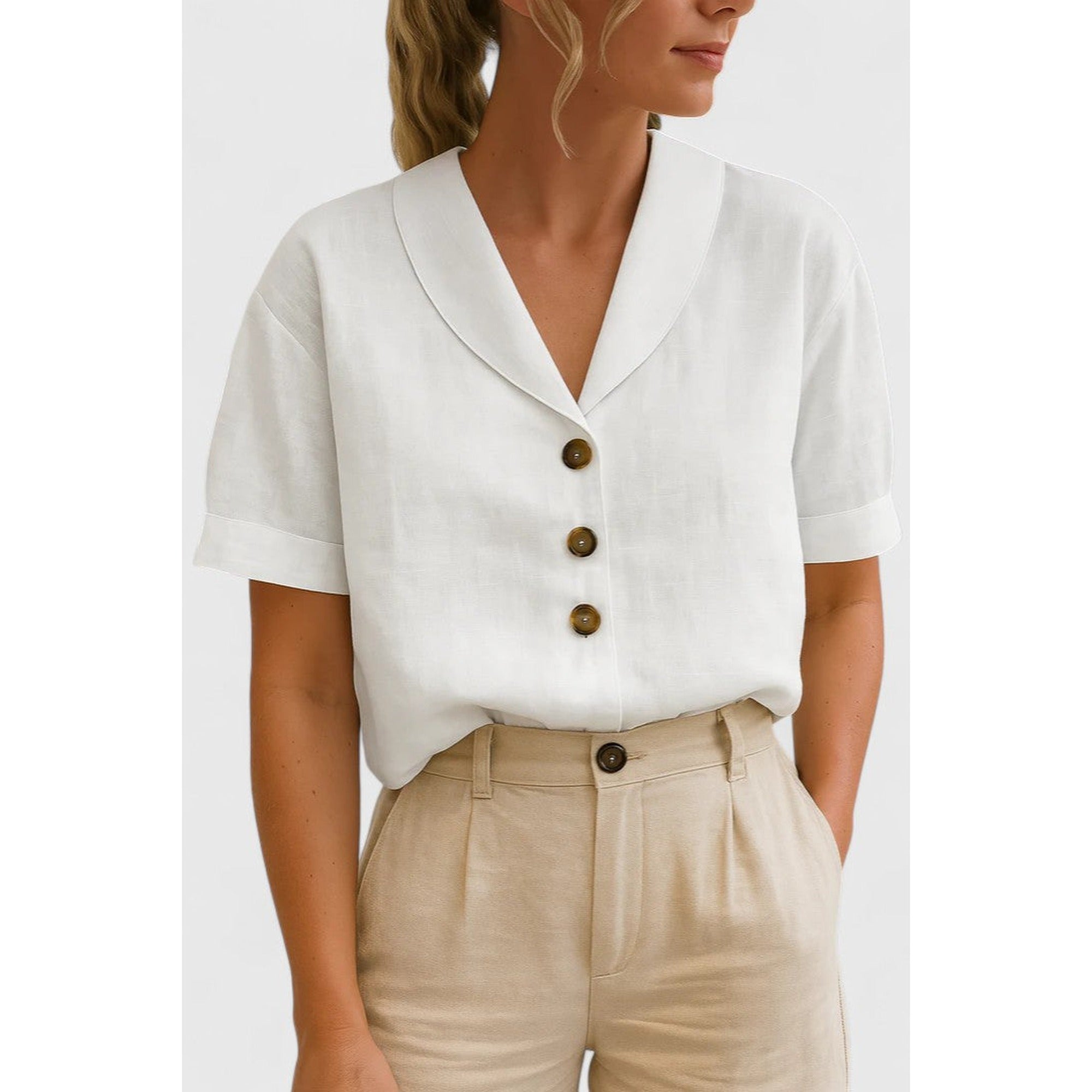 Sofia | Sophisticated Blouse - White