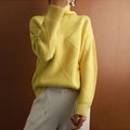Ellmont London | Women's Warm Turtleneck Pullover Sweater Soft Knit Jumper