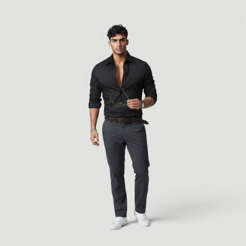 Arthur | Men’s Minimalist Button Shirt Smart Casual Style