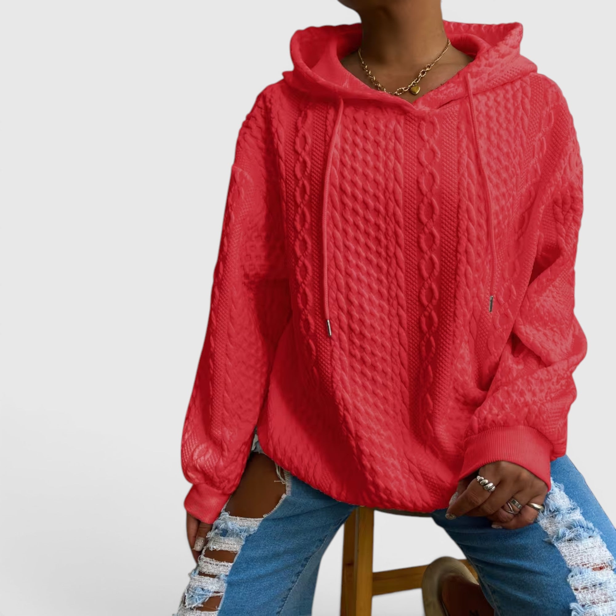 Willow | Women's Plus Size Long Sleeve Hoodie Relaxed Fit Sweatshirt
