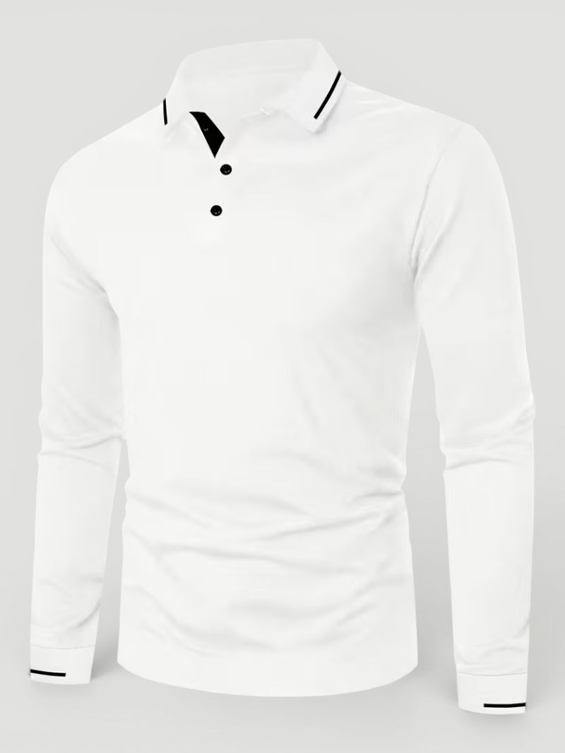 Ellmont London | Men’s Long Sleeve Polo Shirt Everyday Comfort