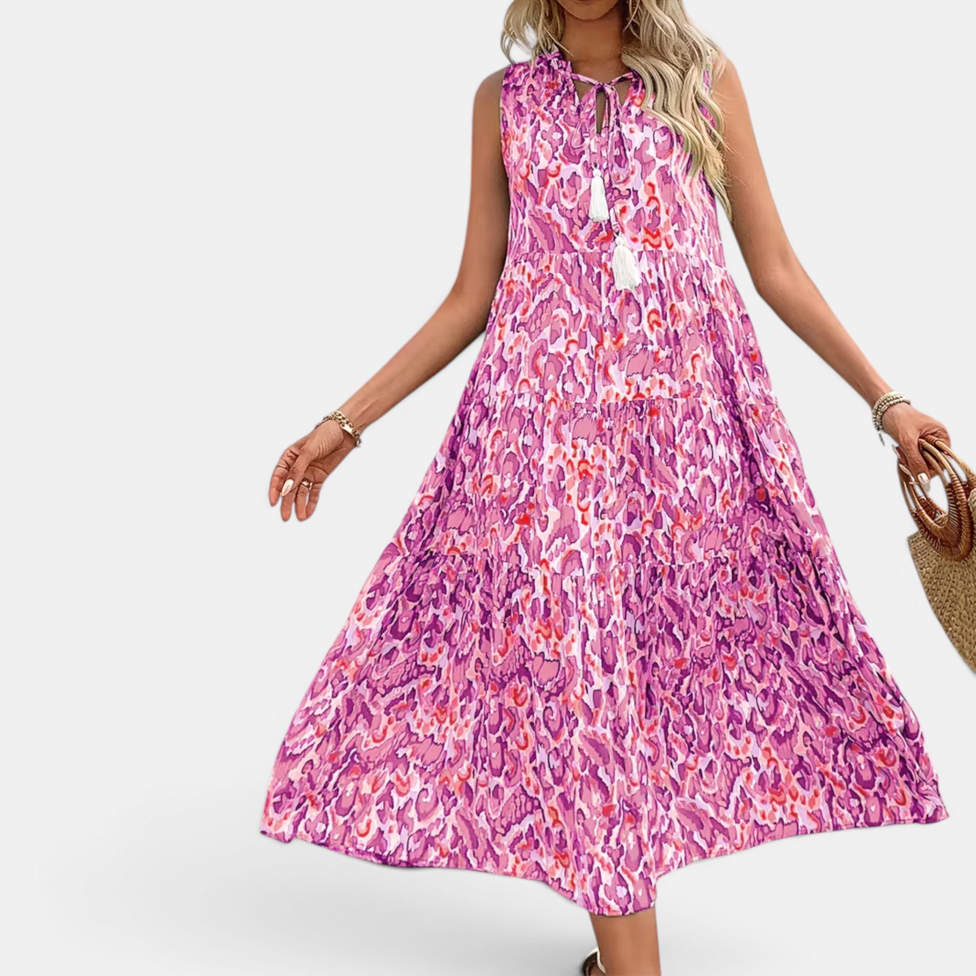 Ellmont London | Women's Lightweight Sleeveless Boho Dress for Summer
