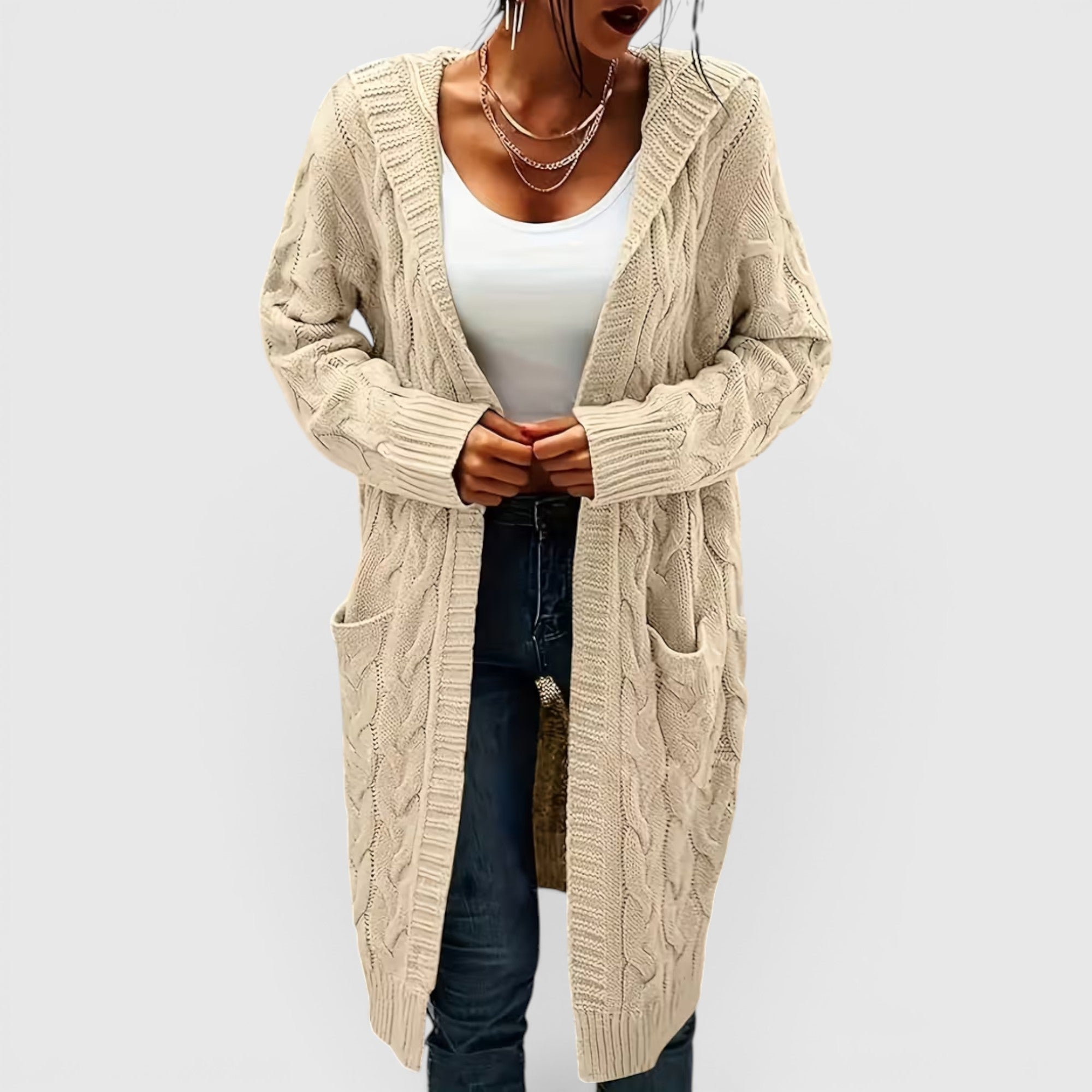 Ellmont London | Women's Breathable Casual Office Long Sweater