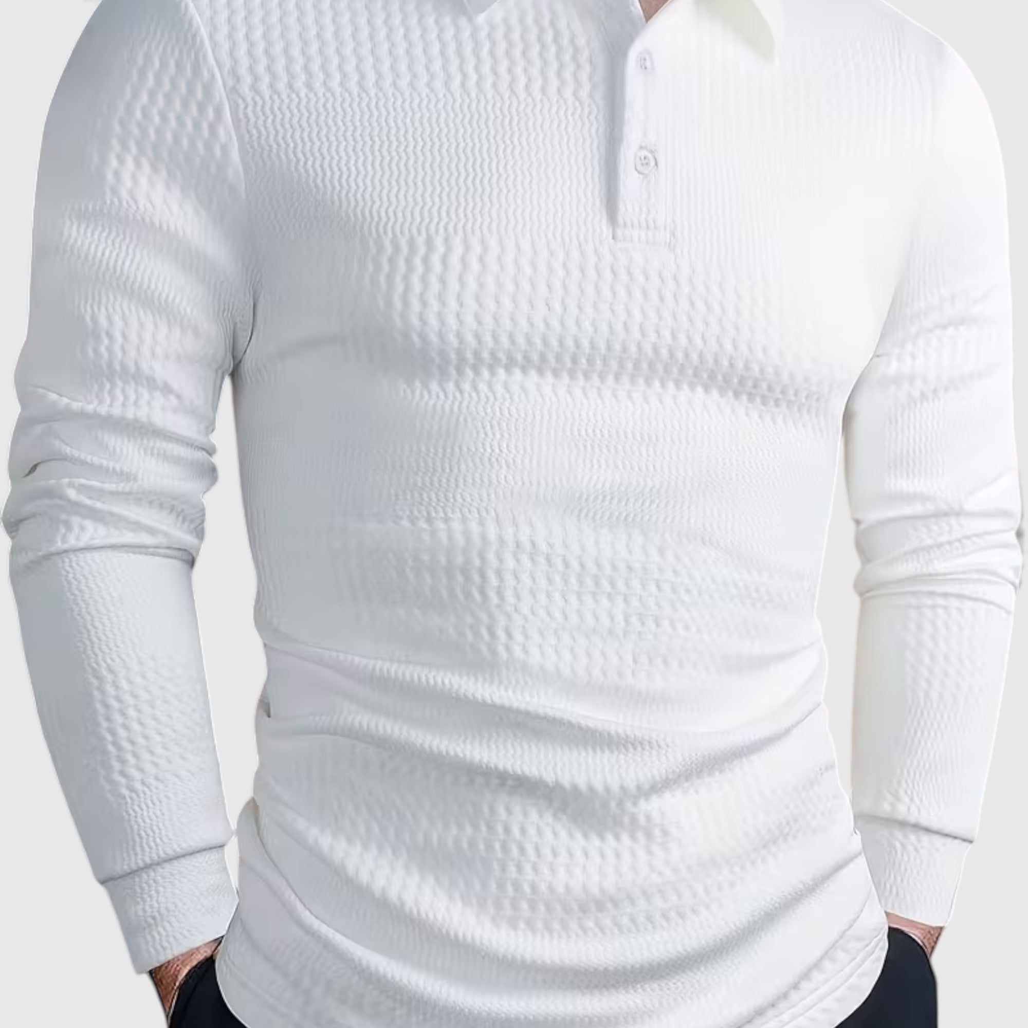 Martin | Men's Jacquard Knit Shirt – Regular Fit Office & Weekend Wear