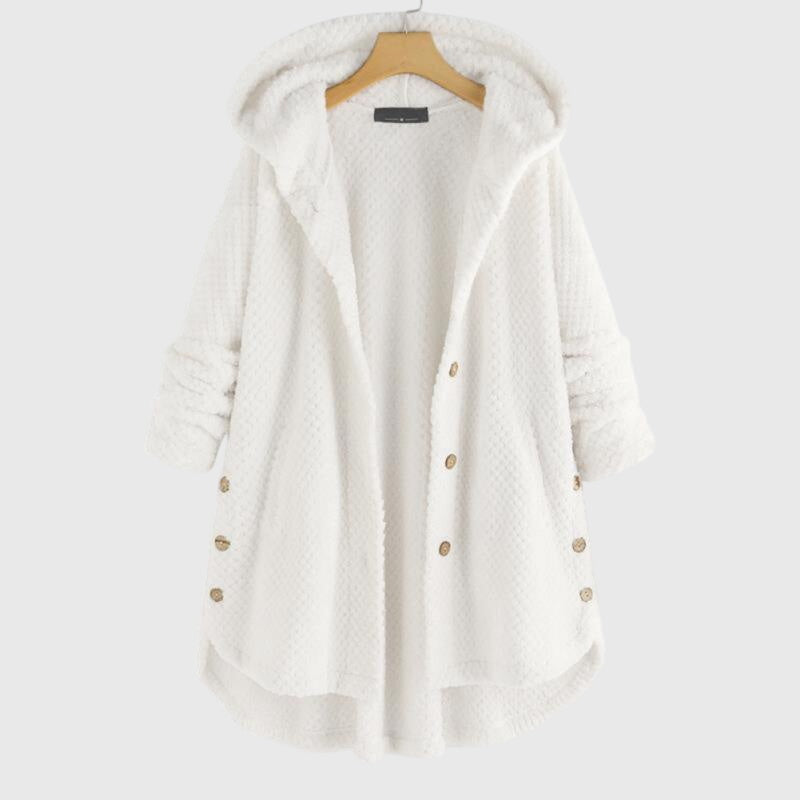 Poppy | Franca™ Fleece Jacket with Hood — Reversible Women's Coat
