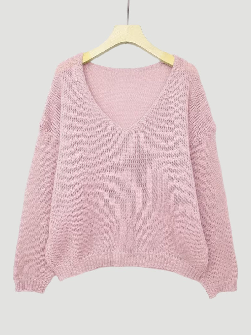 Ellmont London | Women’s Comfortable V-Neck Sweater Everyday