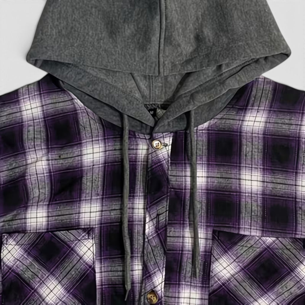 Nicholas | Men's Hooded Flannel Shirt Jacket – Everyday Plaid Layer