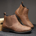 Theo 2 | Men's Western-Style Chelsea Slip-On Ankle Boots - Chestnut Brown