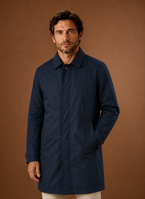 Adam | Men's Classic Trench Coat Lightweight Water-Resistant Jacket