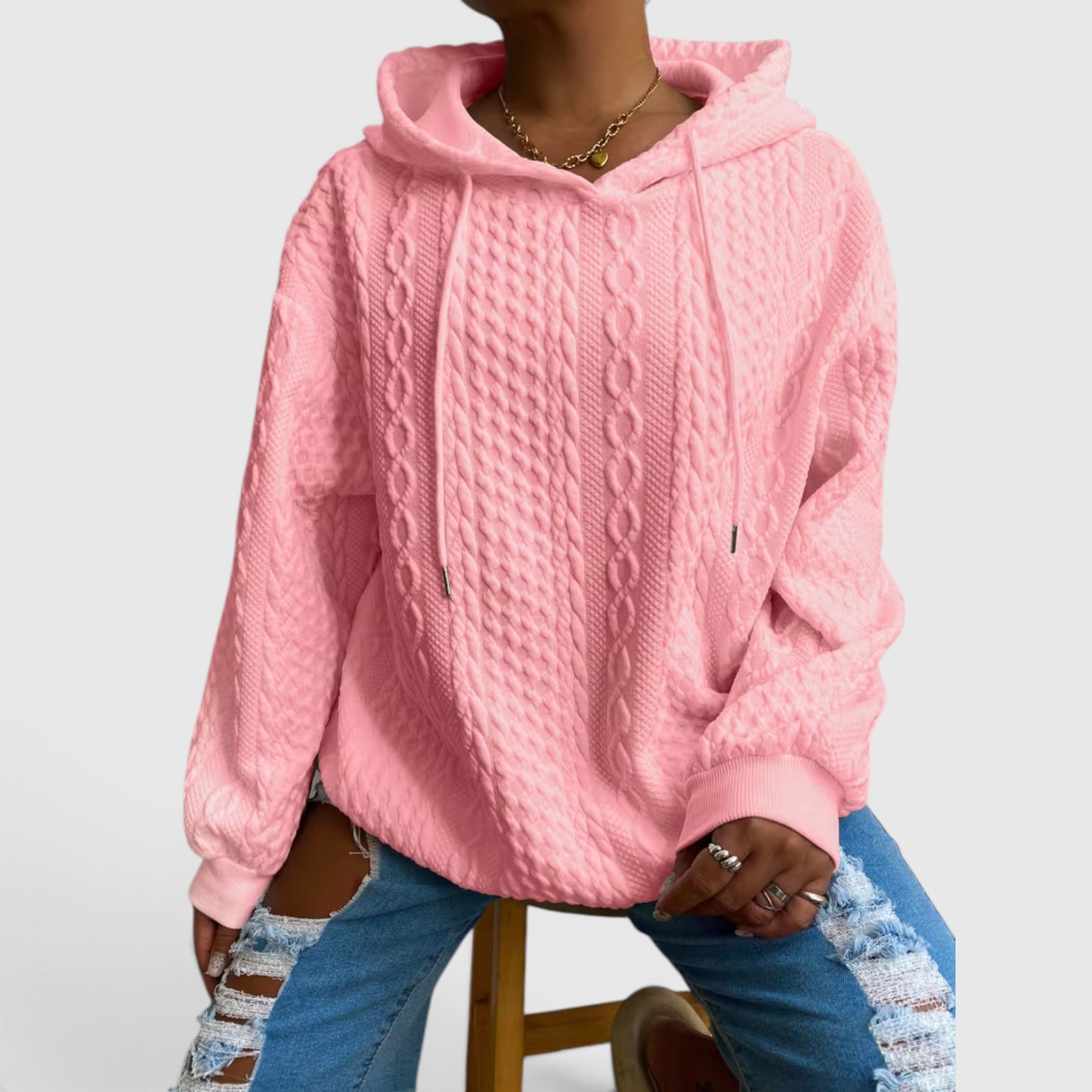 Willow | Women's Plus Size Long Sleeve Hoodie Relaxed Fit Sweatshirt