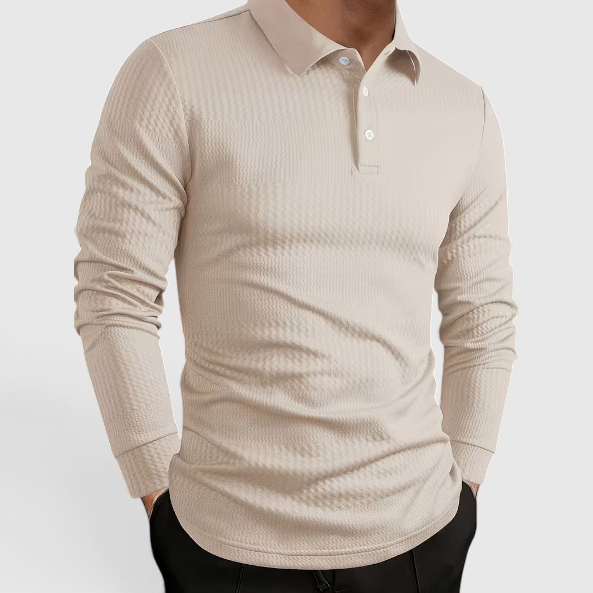Martin | Men's Jacquard Knit Shirt – Regular Fit Office & Weekend Wear
