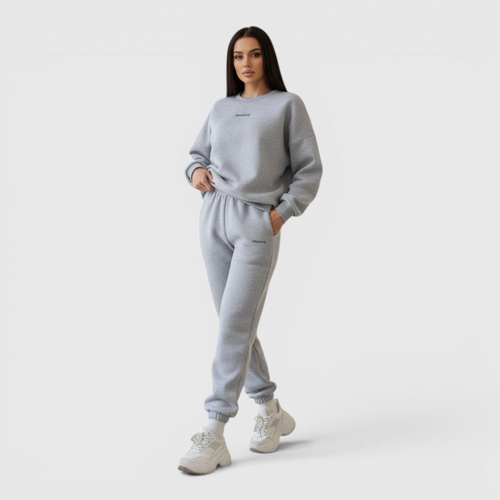 Hazel | Women's Loose Fit Embroidered Tracksuit Two-Piece Lounge Set