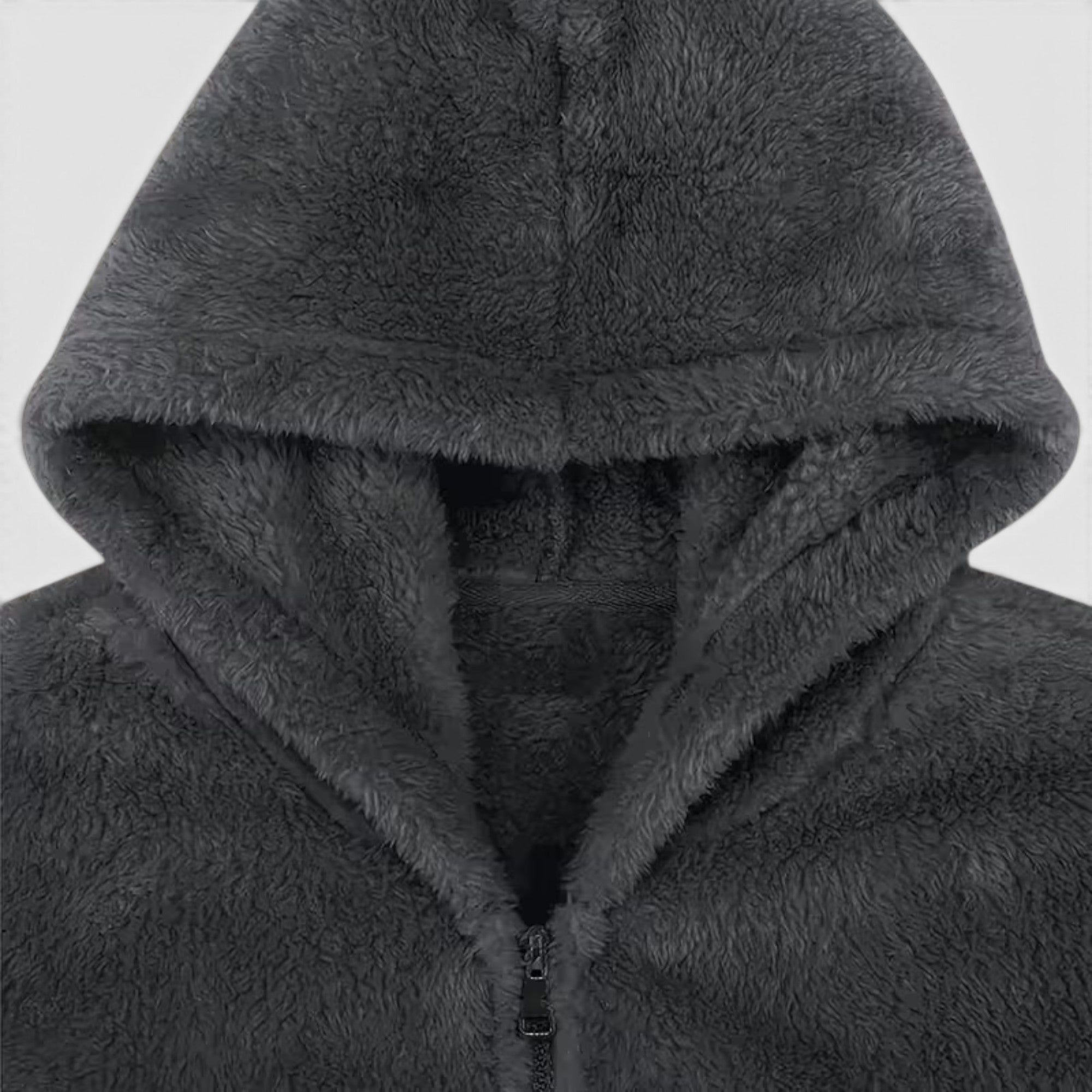 Jasper | Men's Warm Zip Up Teddy Jacket – Hooded Plus Size Outerwear