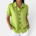 Ellmont London | Women's Casual Button Front Top Lightweight Style
