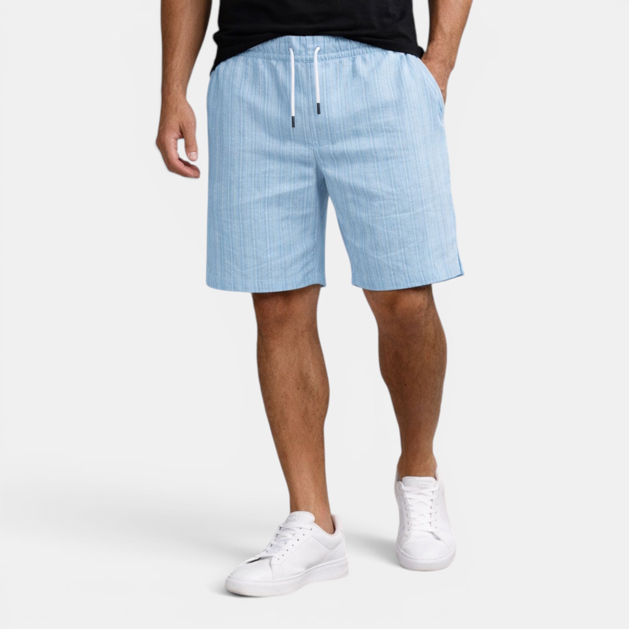Ellmont London | Men's Breathable Casual Linen Summer Shorts Regular Fit
