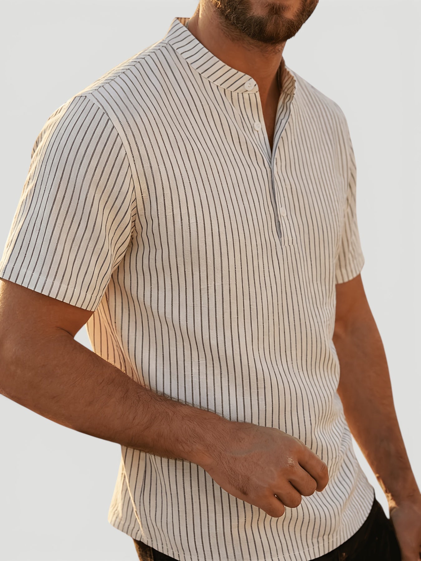 Ellmont London | Men’s Breathable Linen Shirt Relaxed Summer