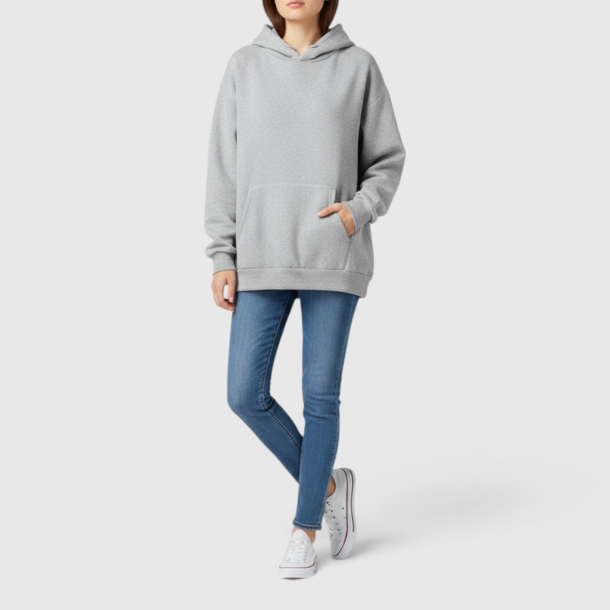 Rachel | Women's Soft Fleece Hoodie Kangaroo Pocket Relaxed Fit